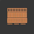 Natural Outdoor Ground Design With Wooden Planks And Pebble Patterns