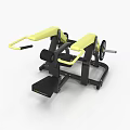 Professional Multifunctional Fitness Equipment Yellow And Black Design With Adjustable Seat Handles And Pedals