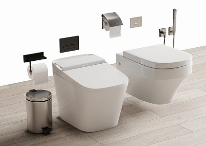 Smart toilet 3d model