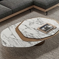 Modern Coffee Table Combination Coffee Table Marble Coffee Table 3d model