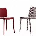 Modern Stylish Dining Chairs In Multiple Colors And Patterned Upholstered Designs 3d model