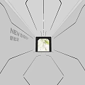 New Energy Modern Interior Space With White Walls And Green View Window