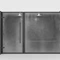 Modern Shower Sauna Interior Design With Glass Doors And Dual Compartments