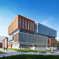 Modern Office Building Office Complex 3d model