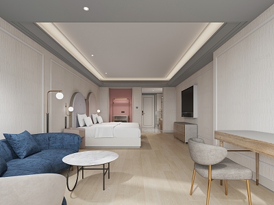 Hotel Rooms Modern Rooms 3d model