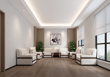 Modern Reception Room VIP Room VIP Reception Room Company Reception Office Reception Room Sofa Reception Room Single Sofa Company VIP Reception Room 3d model