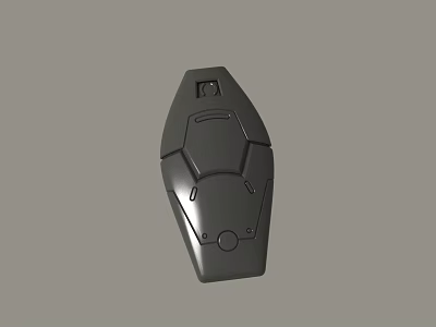 Black Ergonomic Wireless Mouse With Modern Design And Textured Surface 3d model