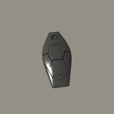 Black Ergonomic Wireless Mouse With Modern Design And Textured Surface 3d model