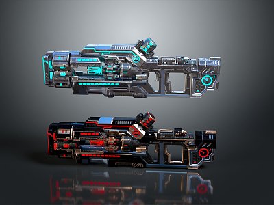 Science Fiction Firearms Next Generation Firearms Science Fiction Game Gun Game Firearms Game Gun Concept Gun Laser Gun model