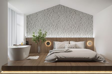 Modern Room Homestay Room 3d model