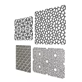 Perforated Wall Decorative Panels With Various Intricate Geometric Patterns For Interior Design 3d model