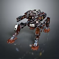 Mech Warrior Mech Soldier Machine Battlearm Mechanical Battlearm Machine Fighter Robot 3d model
