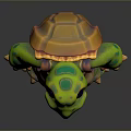 Turtle Cartoon Turtle Snapping Turtle Chickbill Turtle Reptile Cold Blooded Animal Reptile Class 3d model