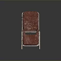 Modern Red Padded Recliner Chair with Metal Frame and Soft Upholstered Fabric