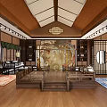 New Chinese Hanfu Pavilion 3d model
