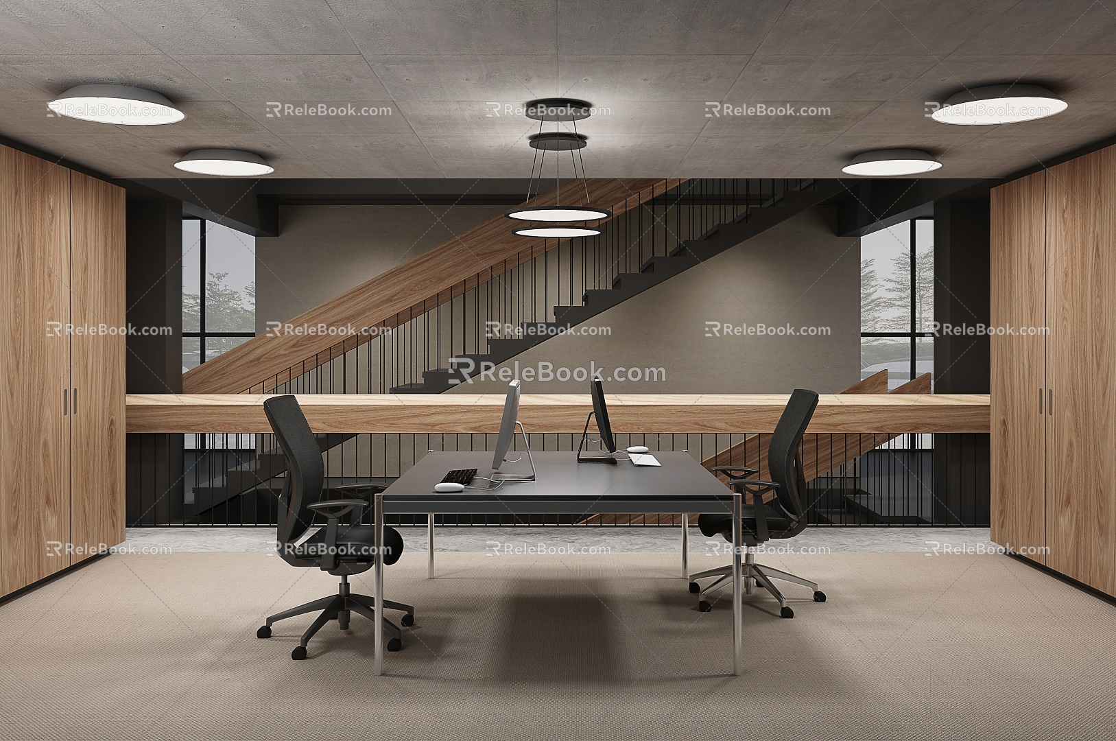 Modern Public Office Area Office Area Opening Office Area 3d model