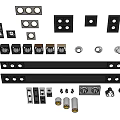 Modern Downlights and Spotlights with Various Designs Sizes and Installation Components for Interior Lighting Design