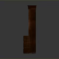 Traditional Dark Solid Wood Bookshelf With Open Storage Shelves And Drawers