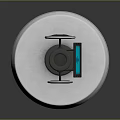 Device With White Base White Column And Circular Ring Structure With Blue Screen