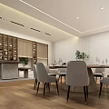 Box Reception area Tea room Dining table 3d model