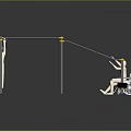 Inclusive Outdoor Fitness Equipment With Parallel Bars And Wheelchair Accessible Design For Public Use