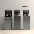 Poliform Modern Kitchen Appliances With Grey Cabinets And Digital Displays