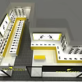 Modern Shoe Store Shoe Store 3d model
