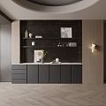 Modern Decorative Cabinet Sideboard Decoration 3d model