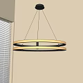 Modern Minimalist Chandelier Nordic Style Chandelier Mediterranean Style Chandelier Study Lamp Combination Dining Room Lamp 3d model