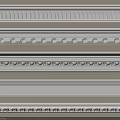 Various Crown Molding Styles With Ornate Patterns For Interior Decoration 3d model