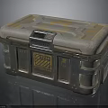 Sturdy Metallic Equipment Case With Digital Panel Yellow Warning Label And Secure Latch