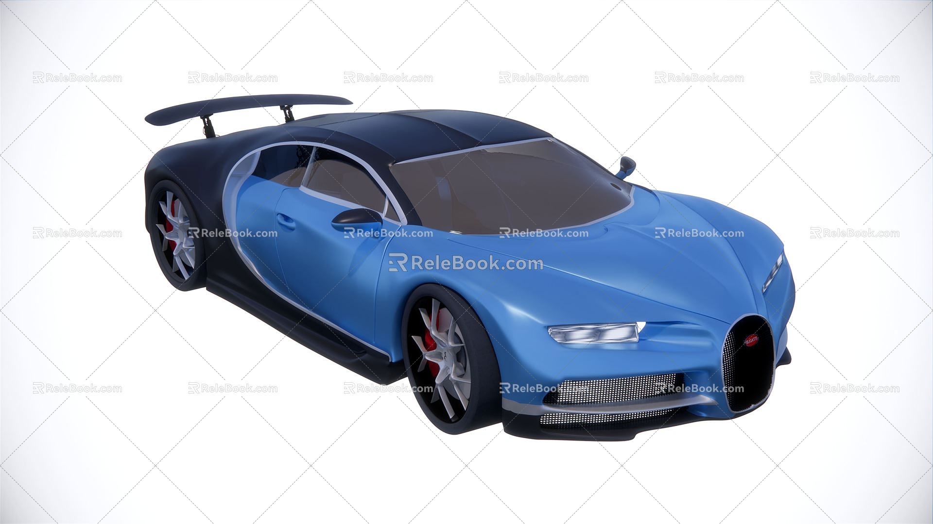 Hyundai sports car Bugatti Veyron Super sports car Luxury Car Model 3d model