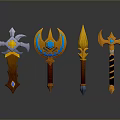 Tomahawk Axe Wooden Axe Handle Axe Mountain Axe Chopping Wood Axe Chopping Wood Axe Magic Axe 3d model