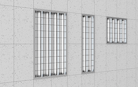 Grille lamp 3d model