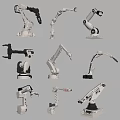 modern mechanical arm manipulator intelligent robot automatic mechanical arm industrial robot 3d model