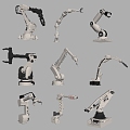 modern mechanical arm manipulator intelligent robot automatic mechanical arm industrial robot 3d model