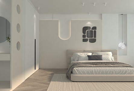 Modern Room Homestay Room 3d model