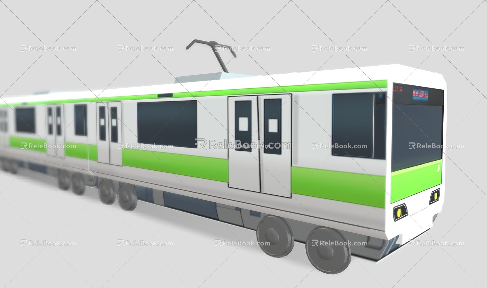 Train Train EMU High Speed Rail 3d model