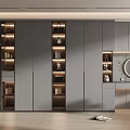 Modern Cloakroom 3d model