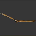 Golden Winged Dragon Sculpture With Detailed Design And Metallic Shiny Finish