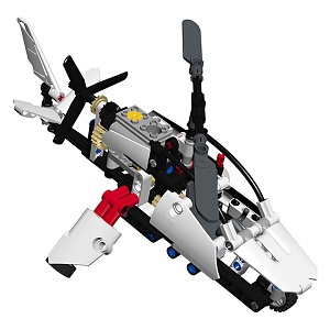 Lego Helicopter Toy Accessories 3d model