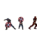 Captain America And Iron Man Superhero Action Figures In Dynamic Poses