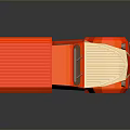 Orangina Brand Red And White Vintage Truck Model With Logo On Body