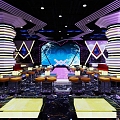 Bar Bar Hall KTV Disco T-stage Show 3d model