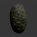 Ancient Bronze Sculpture With Intricate Carved Patterns And Protruding Decorative Studs