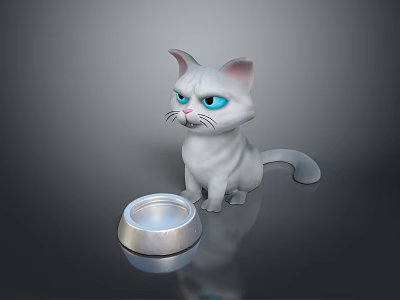 Cat Kitten Flower Cat Domestic Cat Wild Cat Stray Cat Black Cat Pet Mammal 3d model