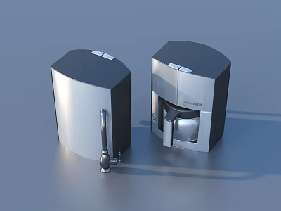 Modern Water Dispensers With Sleek Stainless Steel Design For Home Office Use 3d model