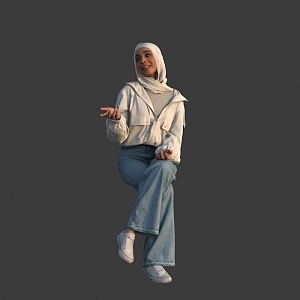 The Sitting Woman 3d model