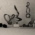 New Chinese-style Ornaments Combination Ornaments 3d model