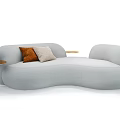 Modern Multiplayer Sofa Shaped Sofa 3d model